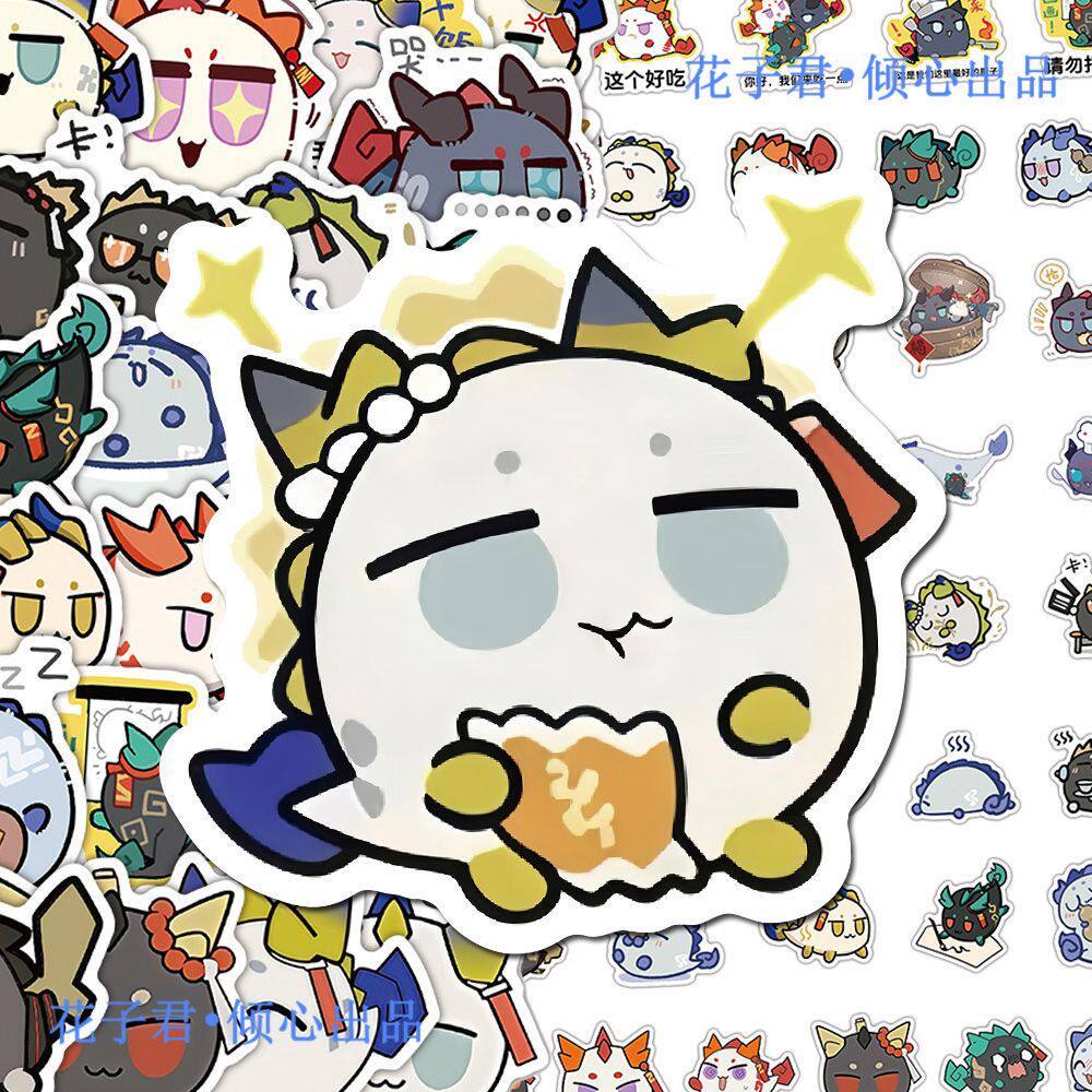 ชุดสติ๊กเกอร์ Arknights Long Pao Pao, สติ๊กเกอร์ Emoji การ์ตูนน่ารักสําหรับเคสโทรศัพท์และสมุดบันทึก