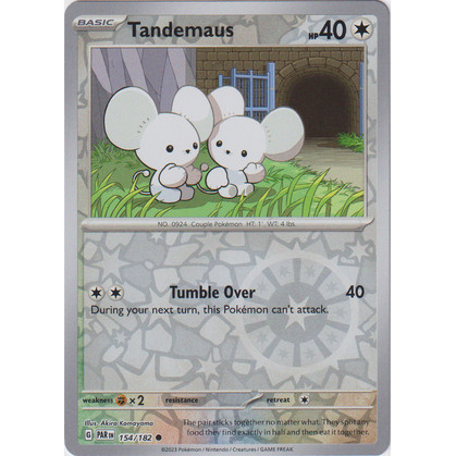 Tandemaus 154/182_ประเภทปกติ_POKEMON Paradox Rift Singles