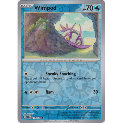 Wimpod 048/182_Water Type_POKEMON Paradox Rift Singles