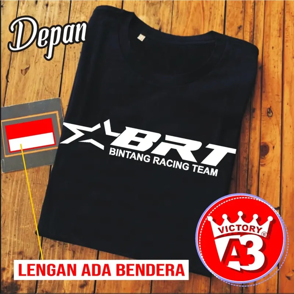 KAT PUTIH BINTANG RACING TEAM Racing ผู้ที่ชื่นชอบ Tee สําหรับผู้ชายและผู้หญิงคุณภาพสูงผ้าฝ้ายนุ่มหว