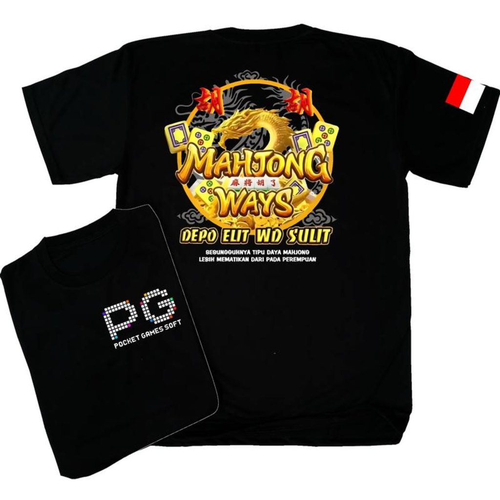 เสื้อยืด PG MAHJONG WAYS Slot Gaming Graphic Tee สําหรับผู้ชายและผู้หญิงผ้าฝ้ายระบายอากาศนุ่มมีสไตล์