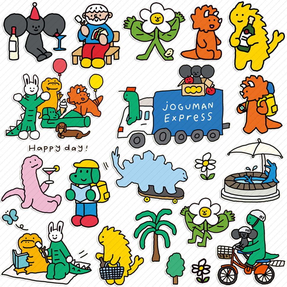 TYAKASHA x Joguman กระเป๋าเดินทาง/สติ๊กเกอร์ Plaanner