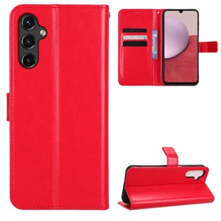 เคสสำ Samsung Galaxy A14 5G Case Flip PU Leather Phone Casing Samsung A14 5G คสโทรศัพท์มือถือ Back Cover