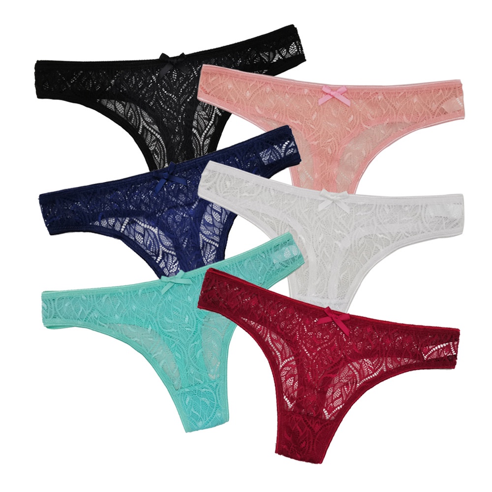 GS 87416 FF2 - กางเกงลูกไม้ TRANSPARKENT THONG G STRING
