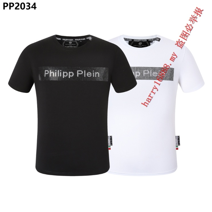 Philipp plein เสื้อยืด ผ้าฝ้าย สําหรับผู้ชาย TT079
