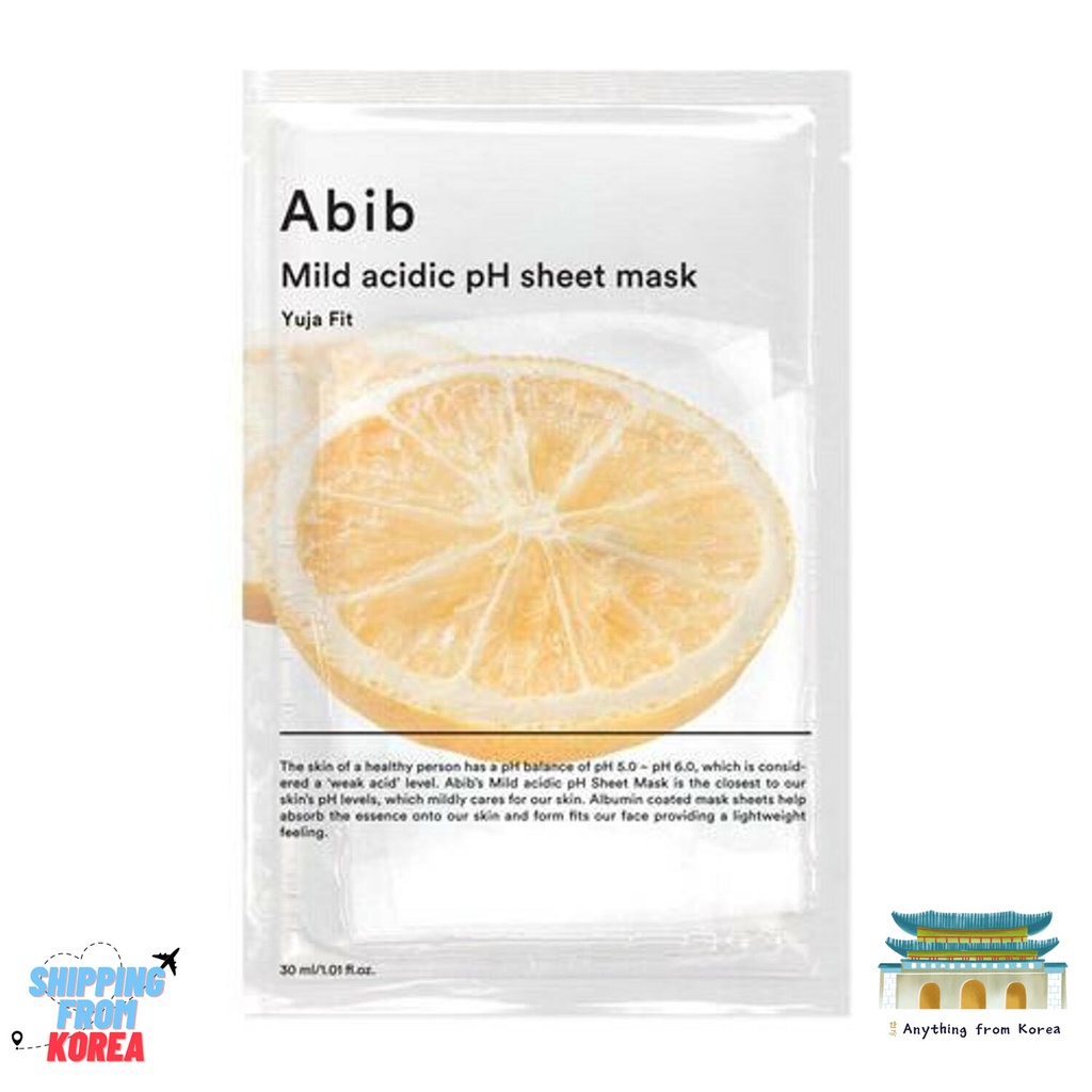 [Abib] Abib Mild Acidic แผ่นมาส์กหน้า pH Yuja Fit 1 แผ่น