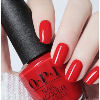 ยาทาเล็บ OPI ขนาดใหญ่ 15 มล. สีแดง สําหรับตกแต่งเล็บ N25# ขายดี น้ํายาทาเล็บ สียอดนิยม แห้งตามอากาศ