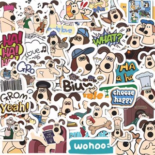 【48 ชิ้น】Wallace and Gromit Sticker สติกเกอร์ ลายการ์ตูน  กันน้ํา สําหรับติดตกแต่งโทรศัพท์มือถือ