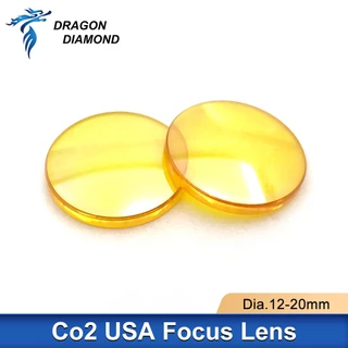 Dragon Diamond USA เลนส์โฟกัส Laser Focus Lens CVD ZnSe DIA.12 15 18 19.05 20 FL 38.1 50.8 63.5 76.2 101.6 127 มม.สําหรับ CO2 เลเซอร์แกะสลักเครื่องตัด