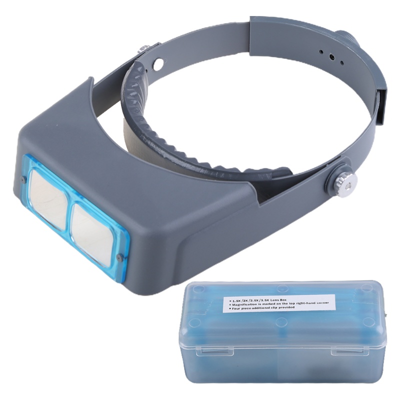 Vik Headband-Magnifier พร้อมแว่นขยายซ่อมนาฬิกาเครื่องประดับเรืองแสง