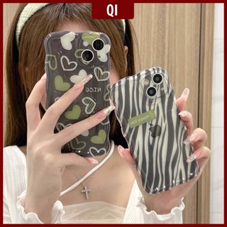 [พร้อมส่ง] เคสโทรศัพท์มือถือ ลายหัวใจ และม้าลาย สําหรับ IPhone 14Pro Max 11 12 13Pro Max