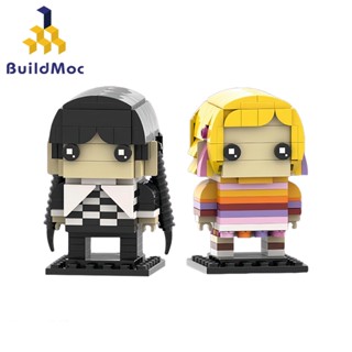 Buildmoc Wednesday Addams and Enid Sinclair โมเดลบล็อกตัวต่อ 324 ชิ้น ของเล่นสําหรับเด็ก และผู้ใหญ่ MOC-134981