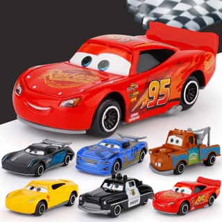 รถแข่ง Pixar Cars 3 Lightning McQueen Mater Jakson Storm ของเล่นสําหรับเด็ก เก็บสะสม 6 ชิ้น