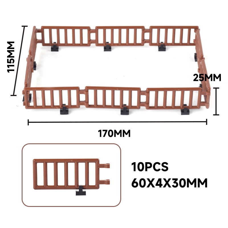 Moc บล็อคตัวต่อ รูปสัตว์ในสวนสัตว์ ยีราฟ หมู แกะ