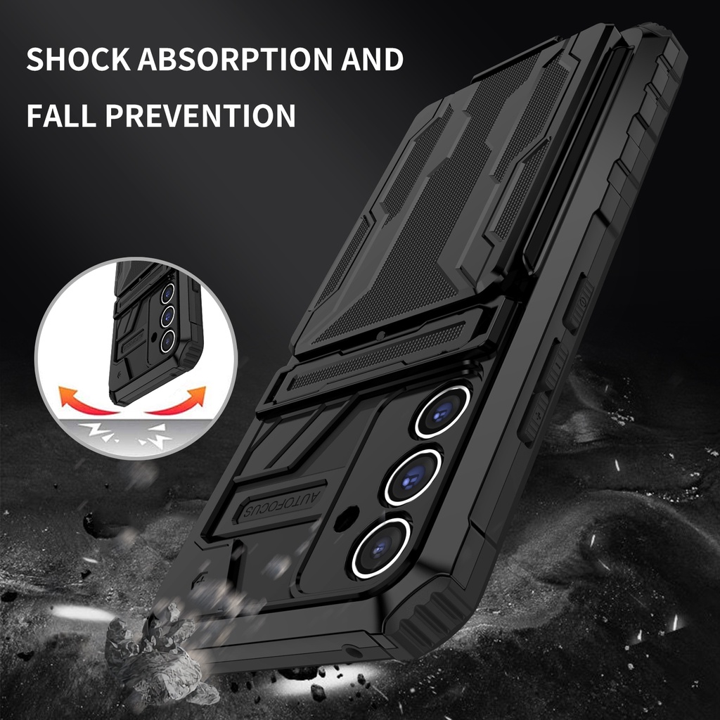 for Samsung Galaxy A74 A54 A34 A14 5G Hybrid Armor Card รูปที่ 5