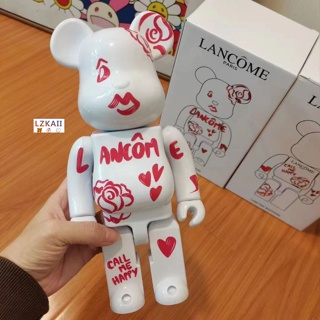 Bearbrick × L@ncom PARIS CALL ME HAPPY Gear Sound ABS 400% 28 ซม. ฟิกเกอร์แอกชัน Lzkail ของเล่นสะสม