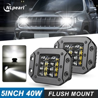 Nlpearl Super bright 5 นิ้ว 40 W 6000 K ไฟ LED ไฟตัดหมอกสําหรับรถยนต์รถบรรทุกรถบรรทุกออฟโรด 12V 24V