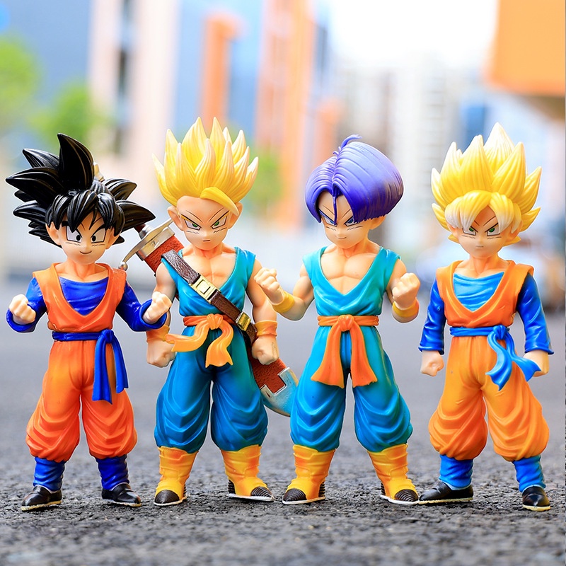 โมเดลฟิกเกอร์ PVC อนิเมะดราก้อนบอล Super Saiyan Son Goku Torankusu ของเล่น ของขวัญคริสต์มาส สําหรับเด็ก
