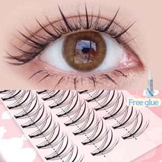 *ของขวัญฟรี*AimeeOran Fishtail ชุดขนตาปลอม 8-12 มม. สําหรับแต่งหน้า