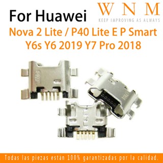 ซ็อกเก็ตแจ็คชาร์จ Micro USB คุณภาพสูง สําหรับ Huawei Nova 2 Lite P40 Lite E P Smart + Y6s Y6 2019 Y7 Pro 2018 50 ชิ้น