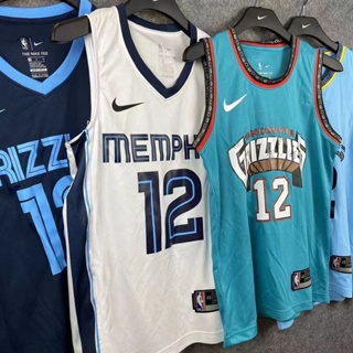 เสื้อกีฬาบาสเก็ตบอล แขนกุด ลายทีม NBA jersey Morant No. 12 แห้งเร็ว สําหรับผู้ชาย 2023