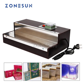 Zonesun เครื่องห่อฟิล์มความร้อน สําหรับกล่องน้ําหอม เครื่องสําอาง สบู่ กล่องโป๊กเกอร์