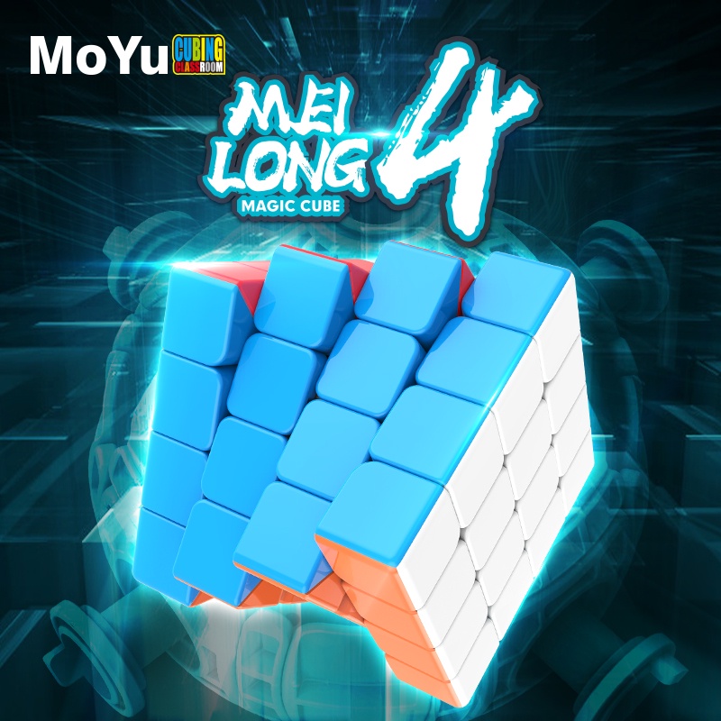 Moyu Cube 4X4 Cube Moyu Meilong 4X4 Magic Speed Cube Stickerless Professional MFJS Meilong4 Fidget T