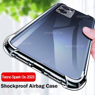 Tecno Spark Go 2023 เคส สําหรับ Tecno Spark Go ระดับไฮเอนด์ เคสป้องกันสี่มุม TPU ใส นิ่ม