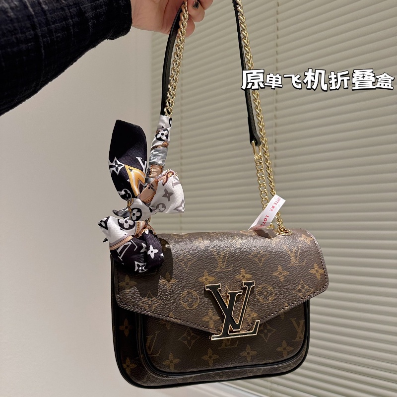 ✒▧[พร้อมกล่อง] Passy New Chain Bag Messenger Bag Women s Fashion Casual Shoulder Bag Crossbody Bag