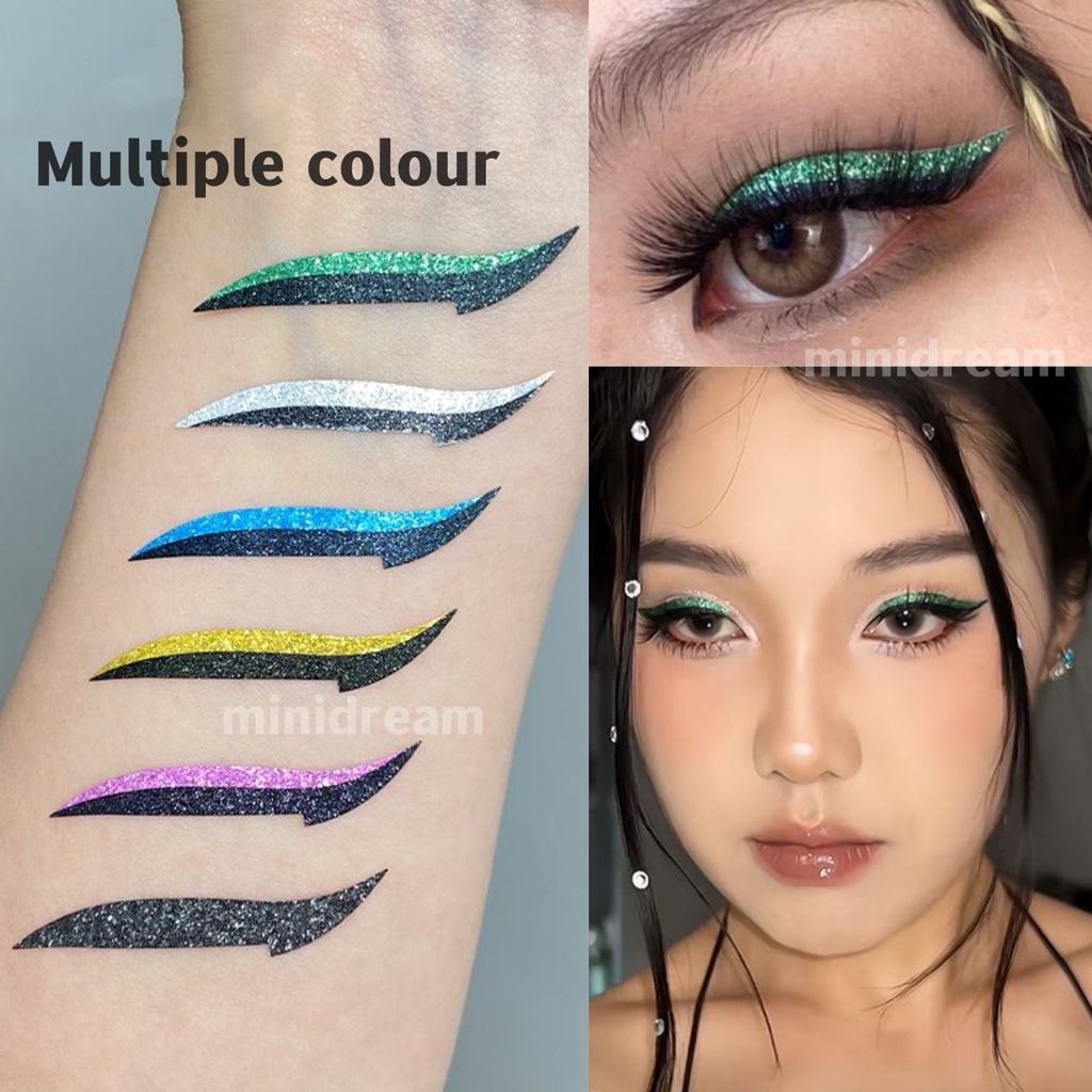 สติกเกอร์อายแชโดว์ อายไลเนอร์ อายแชโดว์ แต่งหน้า แคทอาย สะดวก และรวดเร็ว สําหรับมือใหม่