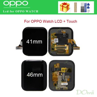 ของแท้ แผงเซนเซอร์ดิจิทัล หน้าจอสัมผัส LCD 46 มม. 1.6 นิ้ว สําหรับ oppo watch 41 มม.