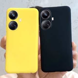 เคสโทรศัพท์มือถือ ซิลิโคนนิ่ม ผิวด้าน สีแคนดี้ สําหรับ Realme 10 Pro Plus 5G Realme10 Pro+ RMX3687 RMX3686