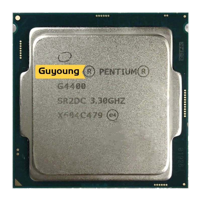 หน่วยประมวลผล Pentium G4400 Dual Core 3.3GHz LGA 1151 TDP 54W 3MB Cache พร้อม HD Graphic 14nm เดสก์ท
