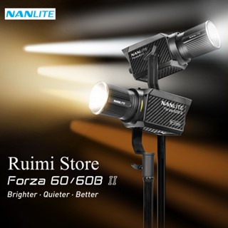 Nanlite Forza 60 II 60B II 72W อะแดปเตอร์เมาท์โบเวน เมาท์ FM 2700K-6500K สองสี สําหรับถ่ายทอดสด ถ่ายวิดีโอ ผลิต