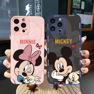 เคสโทรศัพท์มือถือ ขอบสี่เหลี่ยม แบบเต็ม ลายมิกกี้ มินนี่เมาส์ สําหรับ Realme C21 C30 C30S C33 C20 Narzo 50A Prime