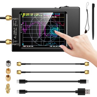 Nanovna-H เสาอากาศวิเคราะห์เครือข่าย 10KHz-1.5GHz Mf Hf Vhf Uhf พร้อมช่องใส่การ์ด Sd (ถึง 32กรัม