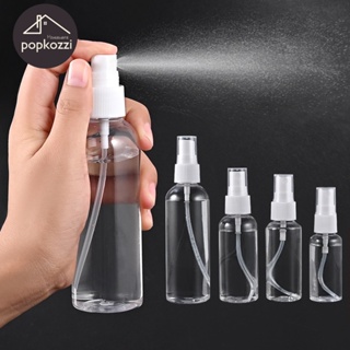 Popkozzi SPRAY bottle ขวดเปล่า แบบใส ขนาด 10 มล. 20 มล. 30 มล. 50 มล. 60 มล. 80 มล. 100 มล. 120 มล. 150 มล. 200 มล. 200 มล.