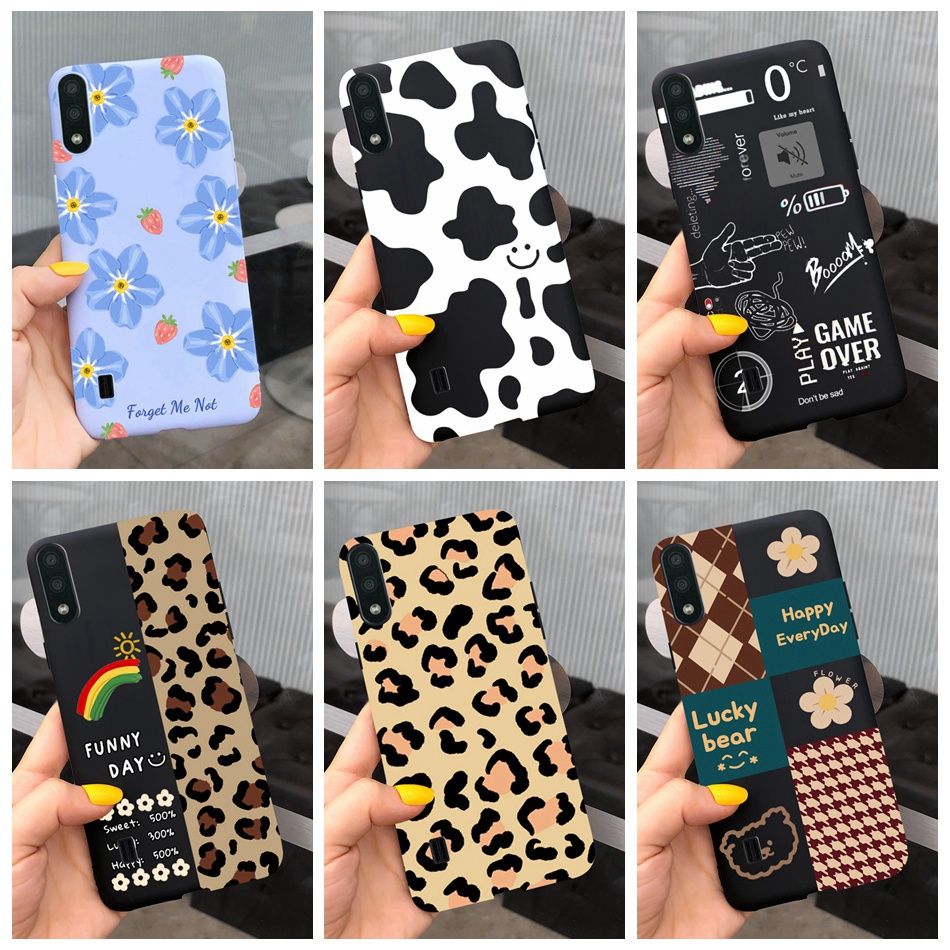 เคสโทรศัพท์มือถือ ซิลิโคนนุ่ม พิมพ์ลายเจลลี่น่ารัก สําหรับ Samsung Galaxy A01 M01 Core A01Core M01Co