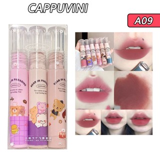 Cappuvini ลิปสติก เนื้อแมตต์กํามะหยี่ ให้ความชุ่มชื้น ไม่แห้ง 3 กรัม 1 ชิ้น 3 ชิ้น