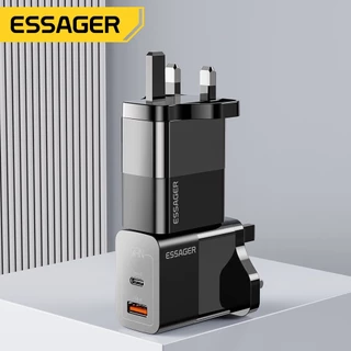 Essager Gan 33w A+C ชาร์จเร็ว Type c ที่ชาร์จรองรับ PPS PD QC3.0 usb travel charger เข้ากันได้กับโทรศัพท์มือถือ IP SAMSUNG
