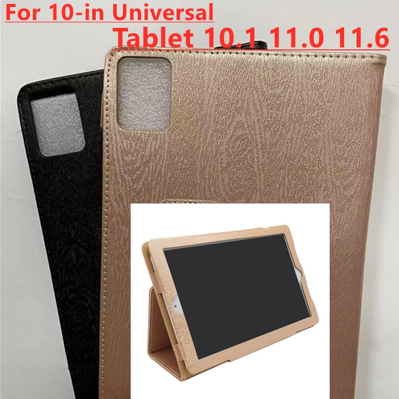 For 10-in Universal Tablet PC Casing Android 10.1 11.0 11.6-inch Tab (25x16cm) Leather Case Flip Sta