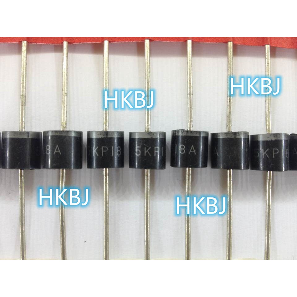10pcs 5KP18A TVS Diode Transient Suppression Diode 5KW 5000W 18V R-6 / P600 ใหม่เดิมลดราคา HKBJ