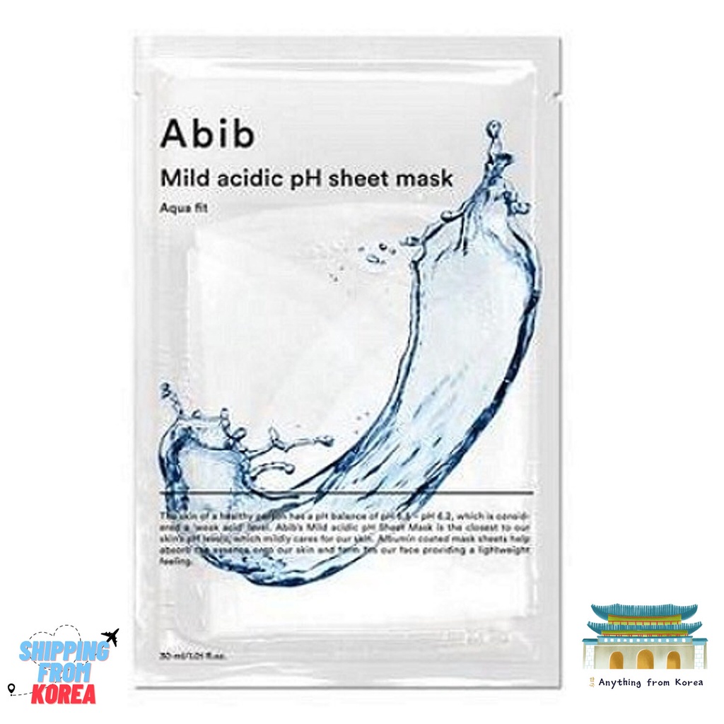 [Abib] Abib Mild Acidic แผ่นมาส์กหน้า pH Aqua Fit 1ea
