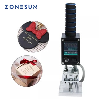 Zonesun เครื่องปั๊มลายนูน แบบมือถือ ขนาด 5*7 ซม. สําหรับเครื่องหนัง