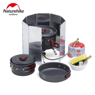 Naturehike กระจกบังลมแบบพับได ้ สําหรับเตาไฟตั ้ งแคมป ์ กลางแจ ้ ง