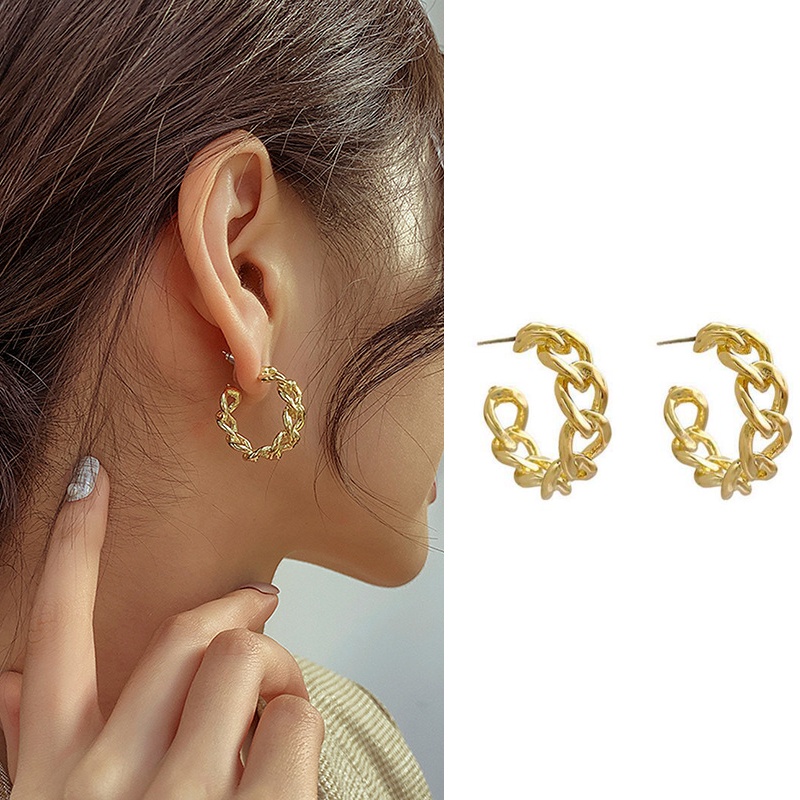 S925 silver pin vintage ต่างหูแฟชั่นต่างหูโซ่อุปกรณ์เสริม hikw สําหรับผู้หญิง