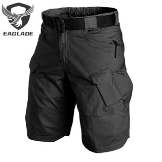 Eaglade กางเกงคาร์โก้ยุทธวิธี สําหรับผู้ชาย Ix7 สีดํา