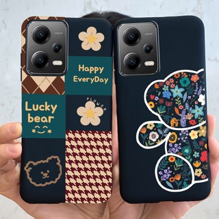 เคสโทรศัพท์มือถือ พิมพ์ลายหมีนําโชค สําหรับ Xiaomi Poco X4 X5 X5 Pro X 4 Pro 5G 2023