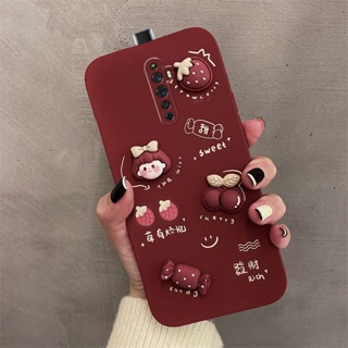 พร้อมส่ง เคสโทรศัพท์มือถือนิ่ม ลายดอกไม้เด็กผู้หญิง สําหรับ OPPO Reno2F Reno2 Reno2Z Reno2F