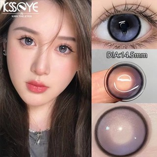 [KSSEYE] คอนแทคเลนส์ สีม่วง สีม่วง สีฟ้าอ่อน  (0.00-8.00)คอนแทค idollens roze คอนแทคเลนส์ mini